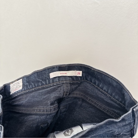 Levi's Womens 26 Wedgie Icon High Rise Cotton Jeans - Picture 9 of 16